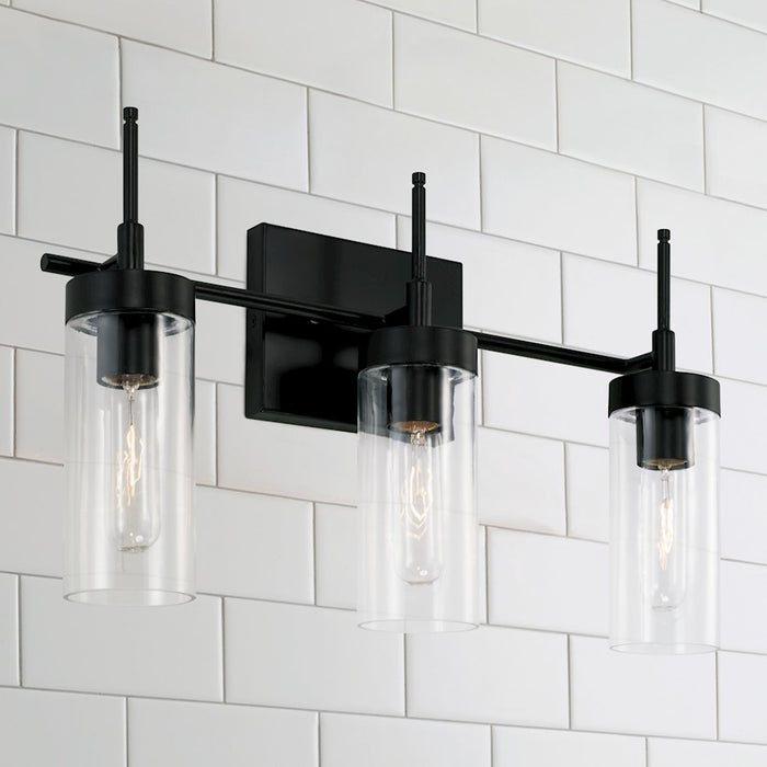 Austin Allen & Co. 3-Light 19" Vanity, Matte Black