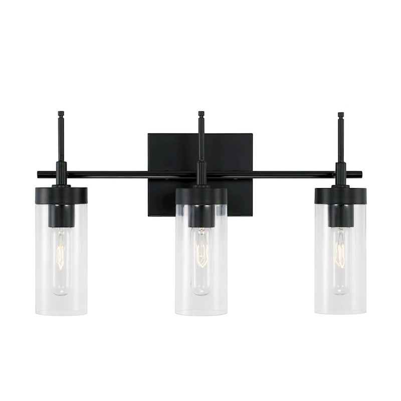 Austin Allen & Co. 3-Light 19" Vanity, Matte Black