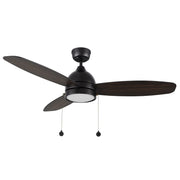 Carro Greenwood 48in 3-Blade Ceiling Fan | Modern Black Plywood Blades with Integrated LED | Indoor Living Room & Bedroom | 48 x | Model CFP483Q5-L11-BG-1