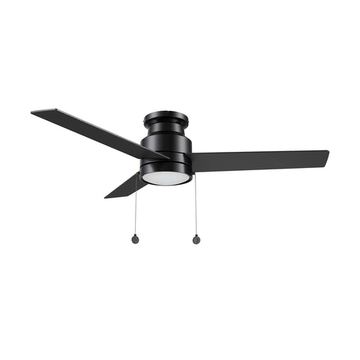 Carro Ascott 52in 3-Blade Flush Mount Ceiling Fan | Black Plywood Blades and Integrated LED | Low Ceiling Rooms | 52 x 52 x | Model CFP523E5-L12-B2-1-FM