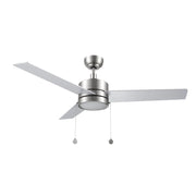 Carro Ascott 52in 3-Blade Ceiling Fan | Brushed Nickel Plywood Blades and Integrated LED | Living Room & Bedroom | 52 x 52 x | Model CFP523E5-L12-SJ-1