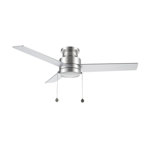 Carro Ascott 52in 3-Blade Flush Mount Ceiling Fan | Brushed Nickel Plywood Blades and Integrated LED | Low Ceiling Rooms | 52 | Model CFP523E5-L12-SJ-1-FM