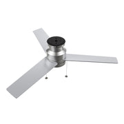 Carro Ascott 52in 3-Blade Flush Mount Ceiling Fan | Brushed Nickel Plywood Blades and Integrated LED | Low Ceiling Rooms | 52 | Model CFP523E5-L12-SJ-1-FM