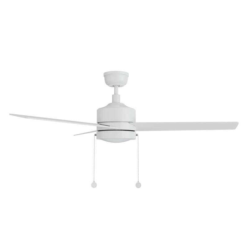 Carro Ascott 52in 3-Blade Ceiling Fan | White Plywood Blades and Integrated LED | Living Room & Bedroom | 52 x 52 x 15 in | Model CFP523E5-L12-W1-1