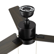 Carro Apex 52in 3-Blade Ceiling Fan | Black Walnut Plywood Blades and Integrated LED | Living Room & Bedroom | 52 x 52 x 14 in | Model CFP523E5-L21-B5-1
