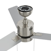 Carro Apex 52in 3-Blade Ceiling Fan | Brushed Nickel Plywood Blades and Integrated LED | Living Room & Bedroom | 52 x 52 x 14 in | Model CFP523E5-L21-SJ-1