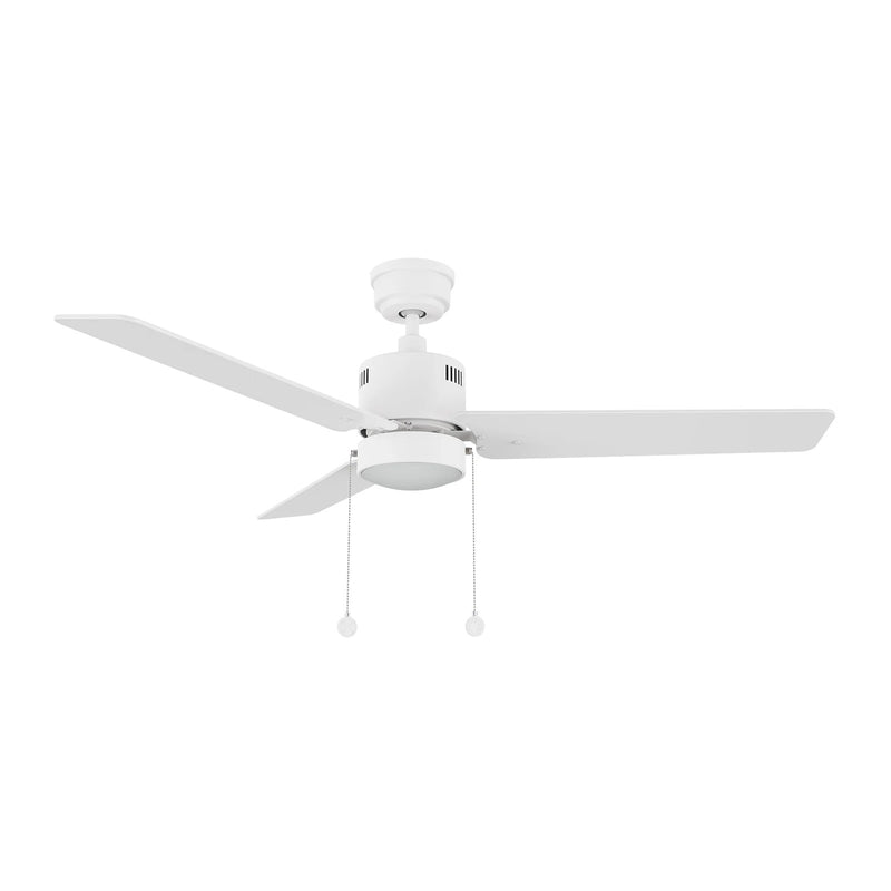Carro Apex 52in 3-Blade Ceiling Fan | White Plywood Blades with Integrated LED | Living Room & Bedroom | 52 x 52 x 14.2 in | Model CFP523E5-L21-W1-1