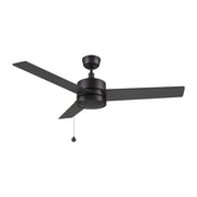 Carro Ascott 52in 3-Blade Ceiling Fan | Black Plywood Blades with Pull Chain | Living Room & Bedroom | 52 x 52 x 15.1 in | Model CFP523E5-N10-B2-1