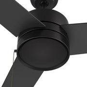 Carro Ascott 52in 3-Blade Ceiling Fan | Black Plywood Blades with Pull Chain | Living Room & Bedroom | 52 x 52 x 15.1 in | Model CFP523E5-N10-B2-1