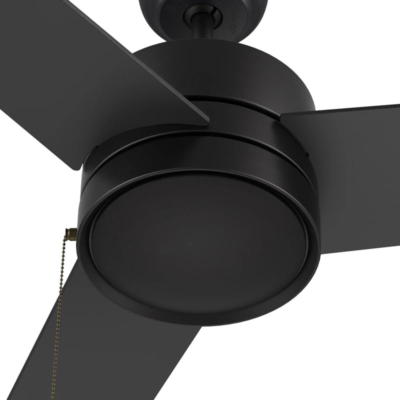 Carro Ascott 52in 3-Blade Ceiling Fan | Black Plywood Blades with Pull Chain | Living Room & Bedroom | 52 x 52 x 15.1 in | Model CFP523E5-N10-B2-1