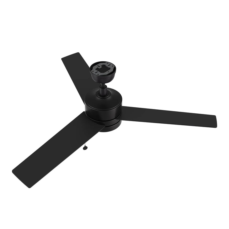 Carro Ascott 52in 3-Blade Ceiling Fan | Black Plywood Blades with Pull Chain | Living Room & Bedroom | 52 x 52 x 15.1 in | Model CFP523E5-N10-B2-1