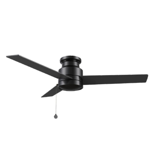 Carro Ascott 52in 3-Blade Flush Mount Ceiling Fan | Black Plywood Blades with Pull Chain | Low Ceilings & Bedrooms | 52 x 52 | Model CFP523E5-N10-B2-1-FM