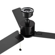 Carro Apex 52in Ceiling Fan | Black and Plywood Blades | Indoor Living Room & Bedroom | 52 x 52 x 12.7 in | Model CFP523E5-N20-B2-1
