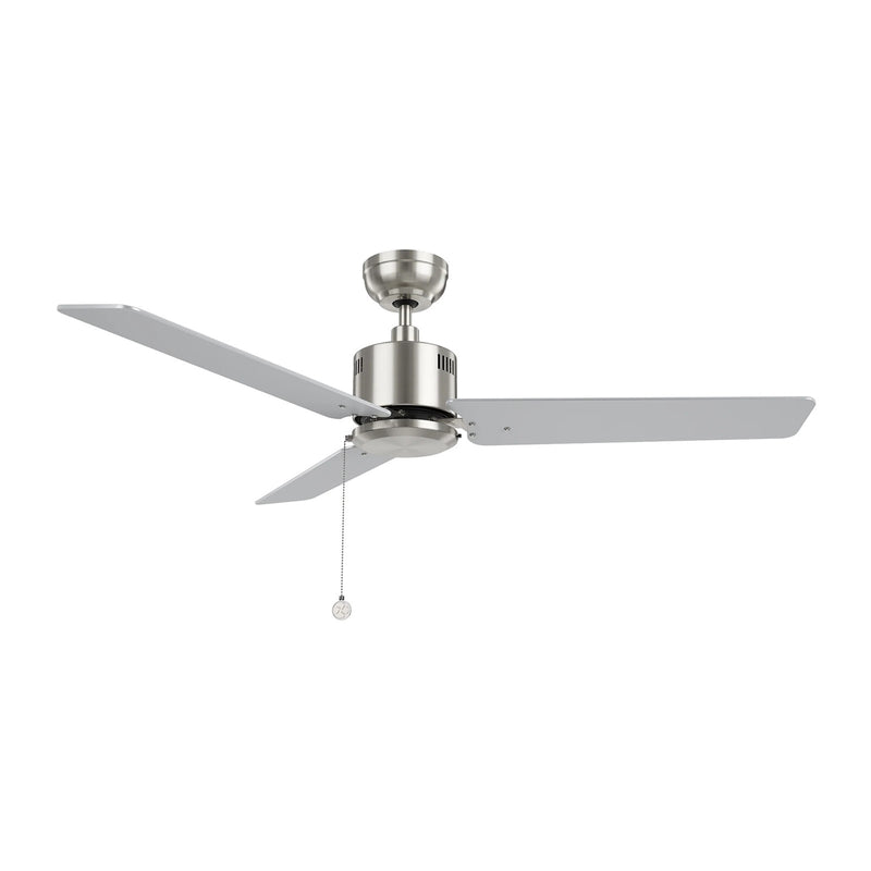 Carro Apex 52in Ceiling Fan | Brushed Nickel and Plywood Blades | Indoor Living Room & Bedroom | 52 x 52 x 12.7 in | Model CFP523E5-N20-SJ-1