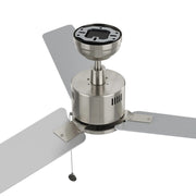 Carro Apex 52in Ceiling Fan | Brushed Nickel and Plywood Blades | Indoor Living Room & Bedroom | 52 x 52 x 12.7 in | Model CFP523E5-N20-SJ-1