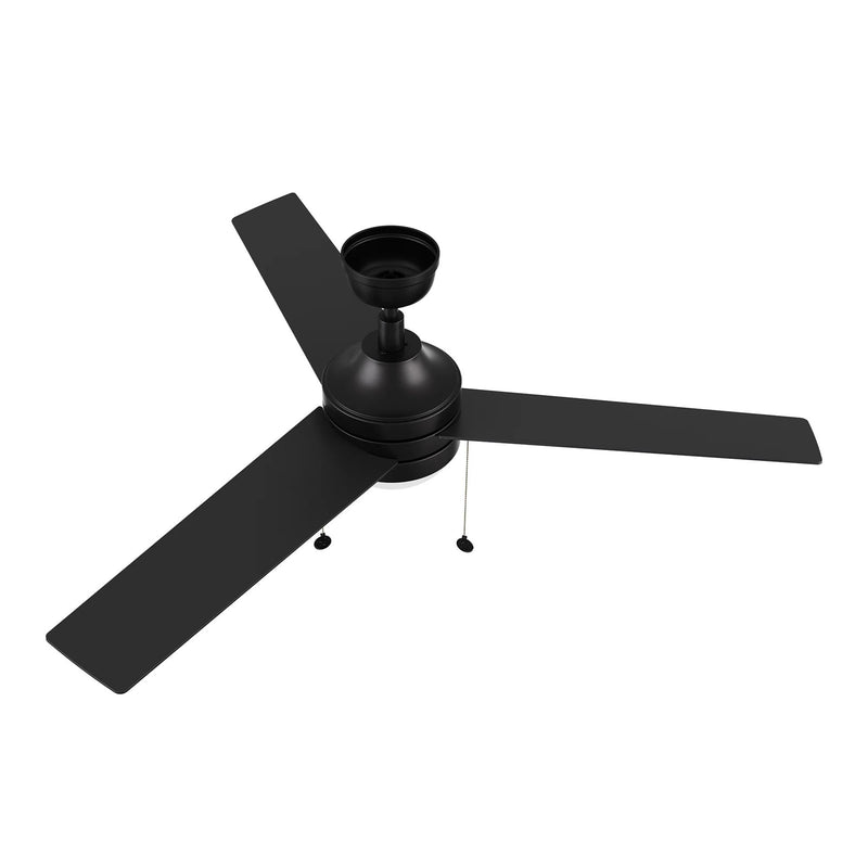 Carro Malta 52in 3-Blade Ceiling Fan | Black Finish and Plywood Blades with Integrated LED | Living Room & Bedroom | 16.8 x 52 x | Model CFP523E6-L12-B2-1