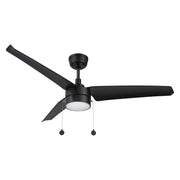 Carro Rexton 52in 3-Blade Ceiling Fan with Light | Modern Black ABS and Integrated LED | Living Room & Bedroom | 52 x 52 x 15.6 in | Model CFP523N-L11-B2-1