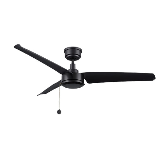 Carro Rexton 52in 3-Blade Ceiling Fan without Light | Modern Black ABS and Pull Chain | Living Room & Bedroom | 52 x 52 x 12 in | Model CFP523N-N10-B2-1