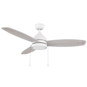 Carro Greenwood 52in 3-Blade Ceiling Fan | White Plywood Blades and Integrated LED | Living Room & Bedroom | 52 x 52 x 15.6 in | Model CFP523Q5-L12-WP-1