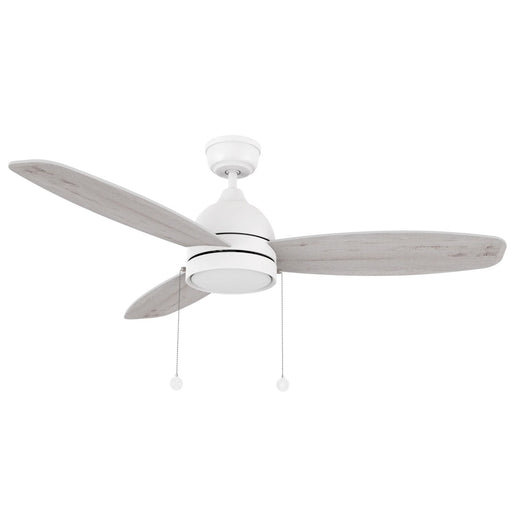 Carro Greenwood 52in 3-Blade Ceiling Fan | White Plywood Blades and Integrated LED | Living Room & Bedroom | 52 x 52 x 15.6 in | Model CFP523Q5-L12-WP-1