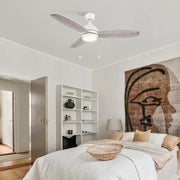 Carro Greenwood 52in 3-Blade Ceiling Fan | White Plywood Blades and Integrated LED | Living Room & Bedroom | 52 x 52 x 15.6 in | Model CFP523Q5-L12-WP-1