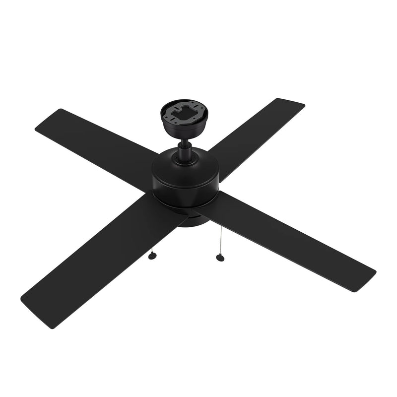 Carro Ascott 52in 4-Blade Ceiling Fan | Black Plywood Blades and Integrated LED | Living Room & Bedroom | 52 x 52 x 15.1 in | Model CFP524E5-L12-B2-1