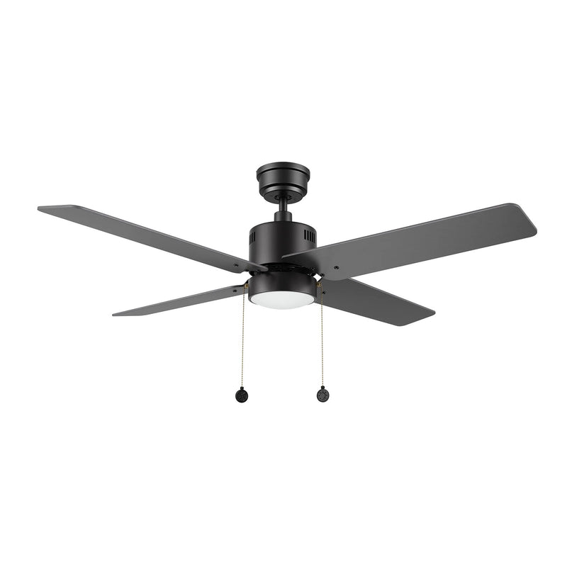 Carro Apex 52in 4-Blade Ceiling Fan | Black Plywood Blades and Integrated LED | Living Room & Bedroom | 52 x 52 x 14.2 in | Model CFP524E5-L22-B2-1