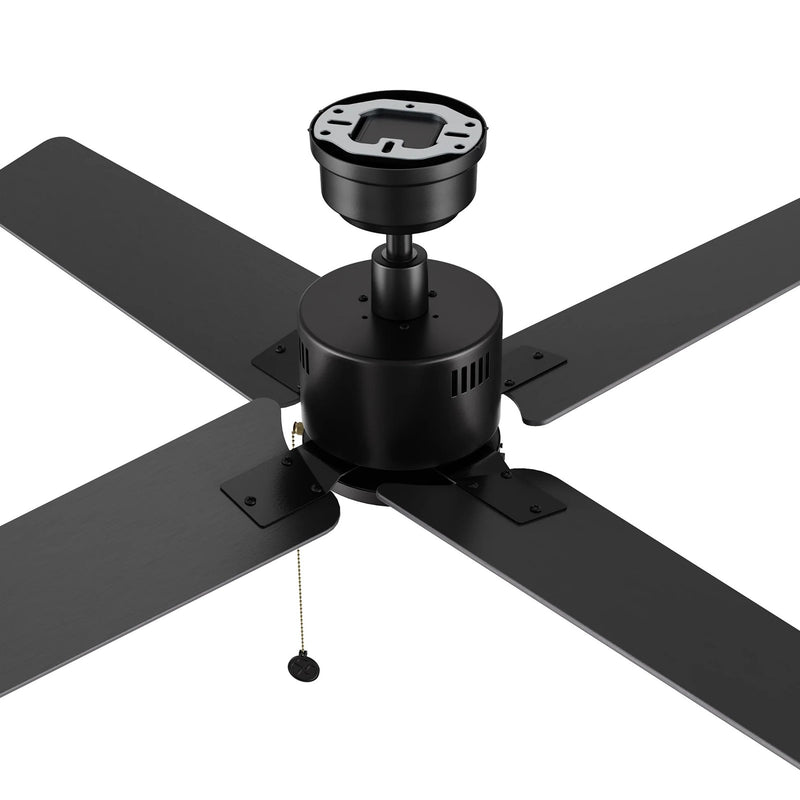 Carro Apex 52in 4-Blade Ceiling Fan | Black Plywood Blades and Black Finish | Living Room & Bedroom | 52 x 52 x 12.7 in | Model CFP524E5-N20-B2-1
