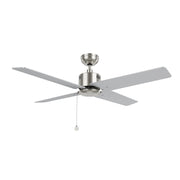 Carro Apex 52in 4-Blade Ceiling Fan | Brushed Nickel Plywood Blades and Brushed Nickel Finish | Living Room & Bedroom | 52 x 52 | Model CFP524E5-N20-SJ-1