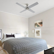 Carro Apex 52in 4-Blade Ceiling Fan | Brushed Nickel Plywood Blades and Brushed Nickel Finish | Living Room & Bedroom | 52 x 52 | Model CFP524E5-N20-SJ-1