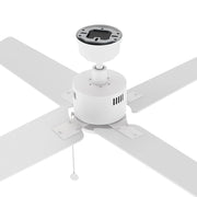Carro Apex 52in 4-Blade Ceiling Fan | White Plywood Blades and White Finish | Living Room & Bedroom | 52 x 52 x 12.7 in | Model CFP524E5-N20-W1-1