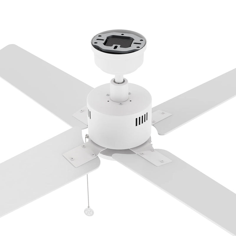 Carro Apex 52in 4-Blade Ceiling Fan | White Plywood Blades and White Finish | Living Room & Bedroom | 52 x 52 x 12.7 in | Model CFP524E5-N20-W1-1