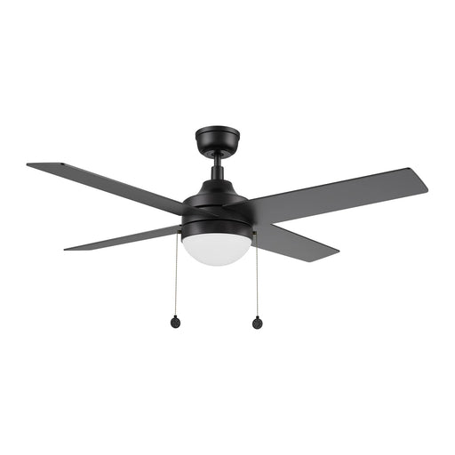 Carro Malta 52in 4-Blade Ceiling Fan | Black Plywood Blades and Black Finish with Integrated LED | Living Room & Bedroom | 52 x | Model CFP524E6-L12-B2-1