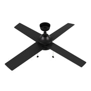 Carro Malta 52in 4-Blade Ceiling Fan | Black Plywood Blades and Black Finish with Integrated LED | Living Room & Bedroom | 52 x | Model CFP524E6-L12-B2-1