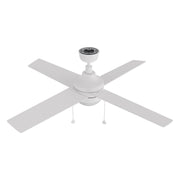 Carro Malta 52in 4-Blade Ceiling Fan | White Plywood Blades and White Finish with Integrated LED | Living Room & Bedroom | 52 x | Model CFP524E6-L12-W1-1