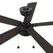 Carro Ryker 52in 5-Blade Ceiling Fan | Black Barnwood Plywood Blades and Integrated LED | Living Room & Great Room | 52 x 52 x | Model CFP525B5-L11-BG-1
