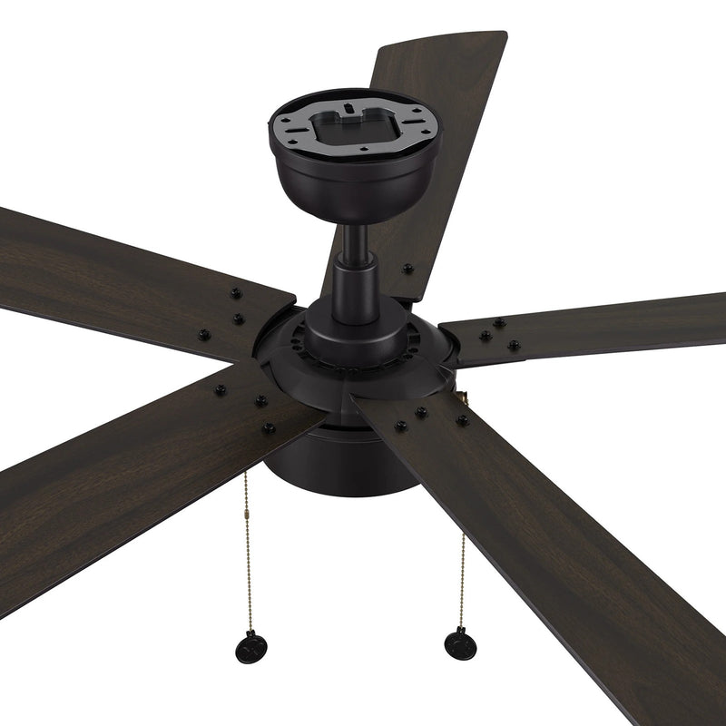 Carro Ryker 52in 5-Blade Ceiling Fan | Black Barnwood Plywood Blades and Integrated LED | Living Room & Great Room | 52 x 52 x | Model CFP525B5-L11-BG-1