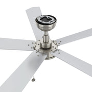 Carro Valencia 52in 5-Blade Ceiling Fan | Brushed Nickel Plywood Blades | Indoor Living Room & Bedroom | 52 x 52 x 11.8 in | Model CFP525E2-N10-SJ-1