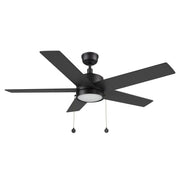 Carro Ascott 52in 5-Blade Ceiling Fan with Light | Black Plywood Blades and Integrated LED 3500K | Indoor Living Room & Bedroom | Model CFP525E5-L11-B2-1