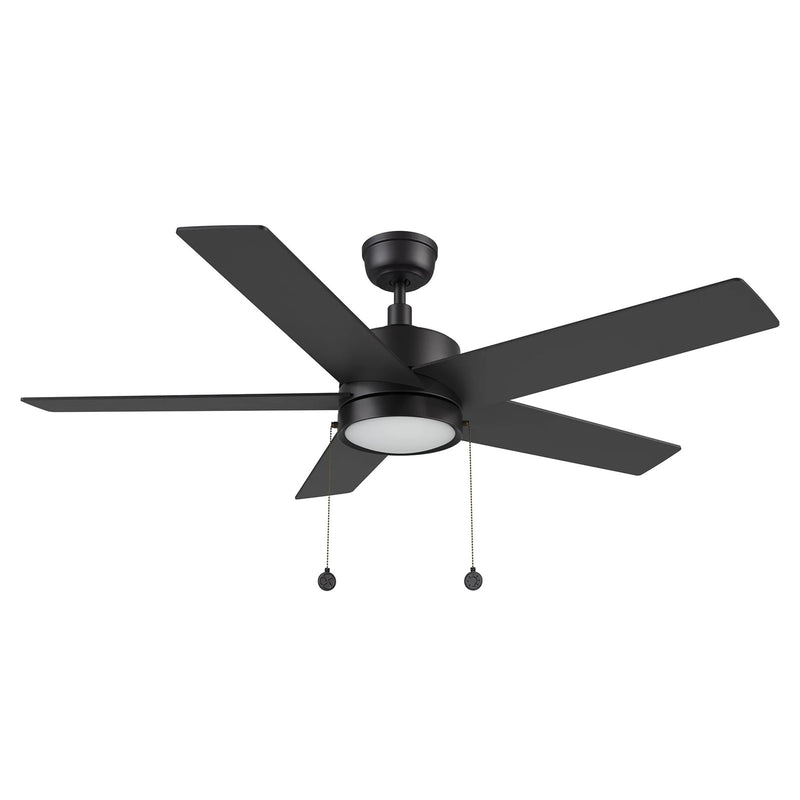 Carro Ascott 52in 5-Blade Ceiling Fan with Light | Black Plywood Blades and Integrated LED 3500K | Indoor Living Room & Bedroom | Model CFP525E5-L11-B2-1