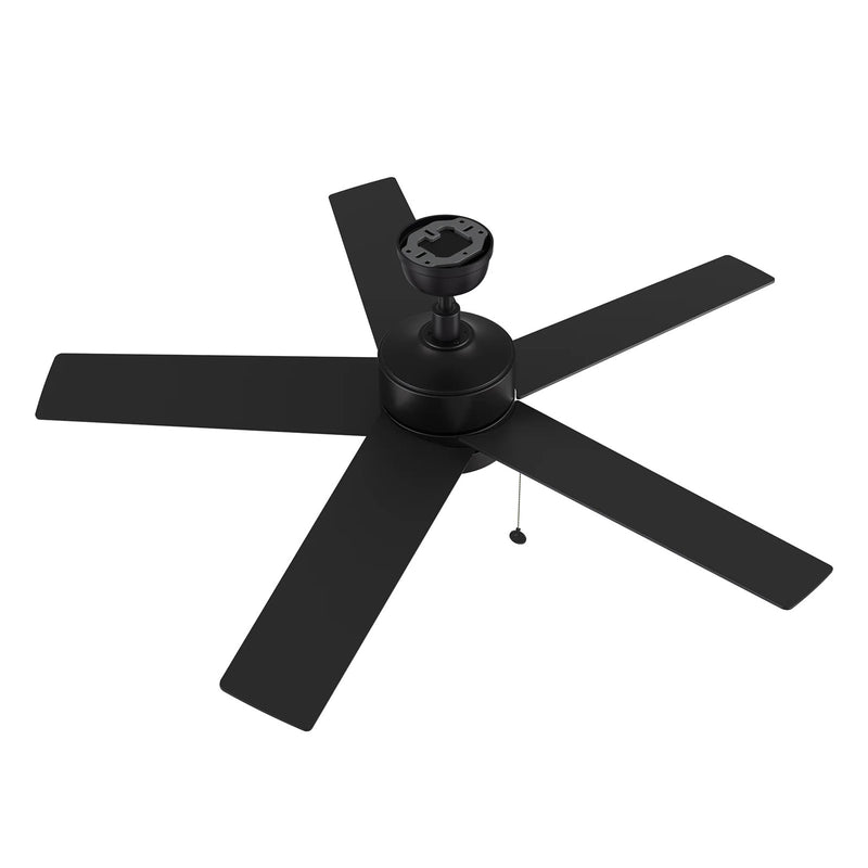 Carro Ascott 52in 5-Blade Ceiling Fan with Light | Black Plywood Blades and Integrated LED 3500K | Indoor Living Room & Bedroom | Model CFP525E5-L11-B2-1
