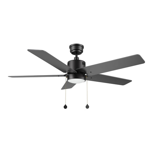 Carro Apex 52in 5-Blade Ceiling Fan | Black Plywood Blades and Integrated 3500K LED | Living Room & Bedroom | 14.2 x 52 x 52 in | Model CFP525E5-L21-B2-1