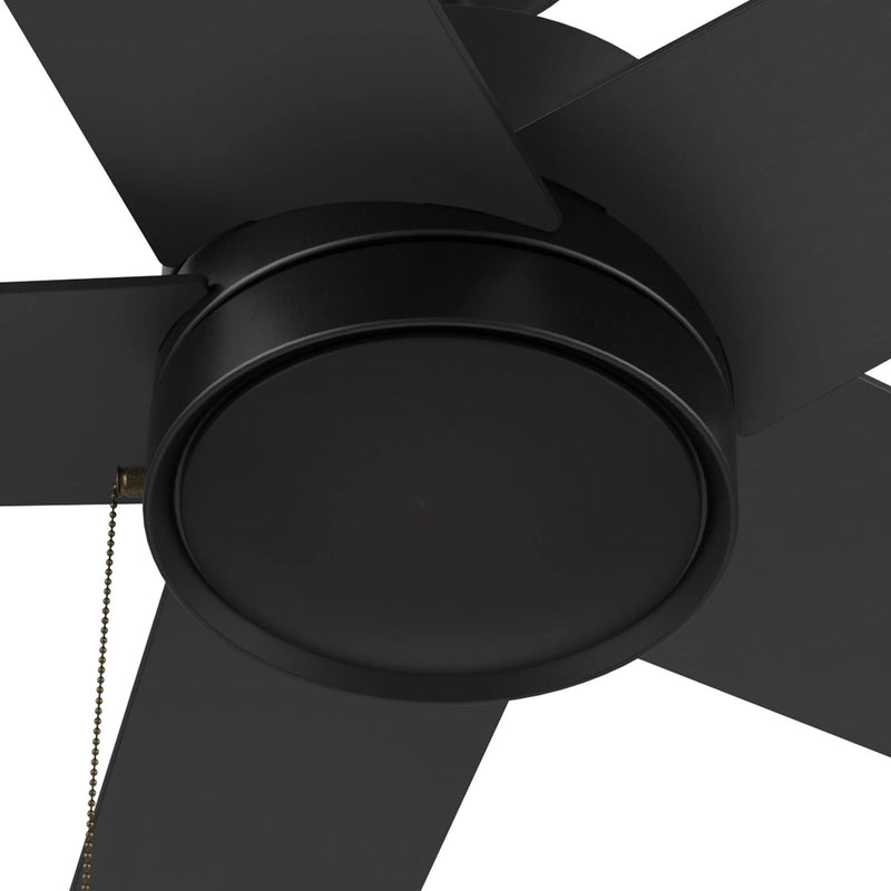 Carro Ascott 52in 5-Blade Ceiling Fan | Black Plywood Blades and Pull Chain Control | Living Room & Bedroom | 15.1 x 52 x 52 in | Model CFP525E5-N10-B2-1