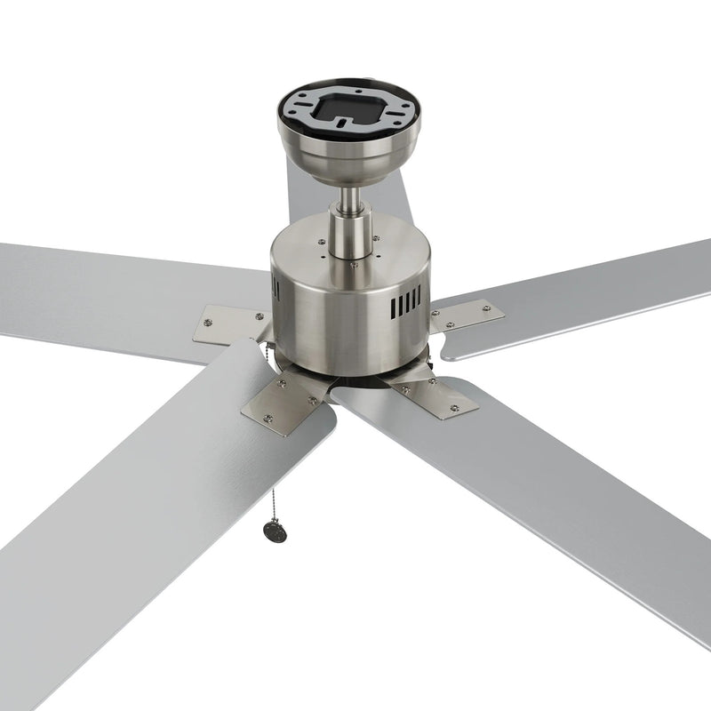 Carro Apex 52in 5-Blade Ceiling Fan | Brushed Nickel Plywood Blades and Brushed Nickel Finish | Living Room & Bedroom | 52 x 52 | Model CFP525E5-N20-SJ-1