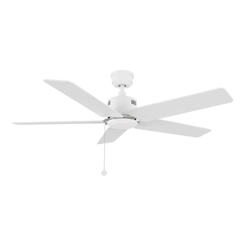 Carro Apex 52in 5-Blade Ceiling Fan | White Plywood Blades and White Finish | Living Room & Bedroom | 52 x 52 x 12.7 in | Model CFP525E5-N20-W1-1