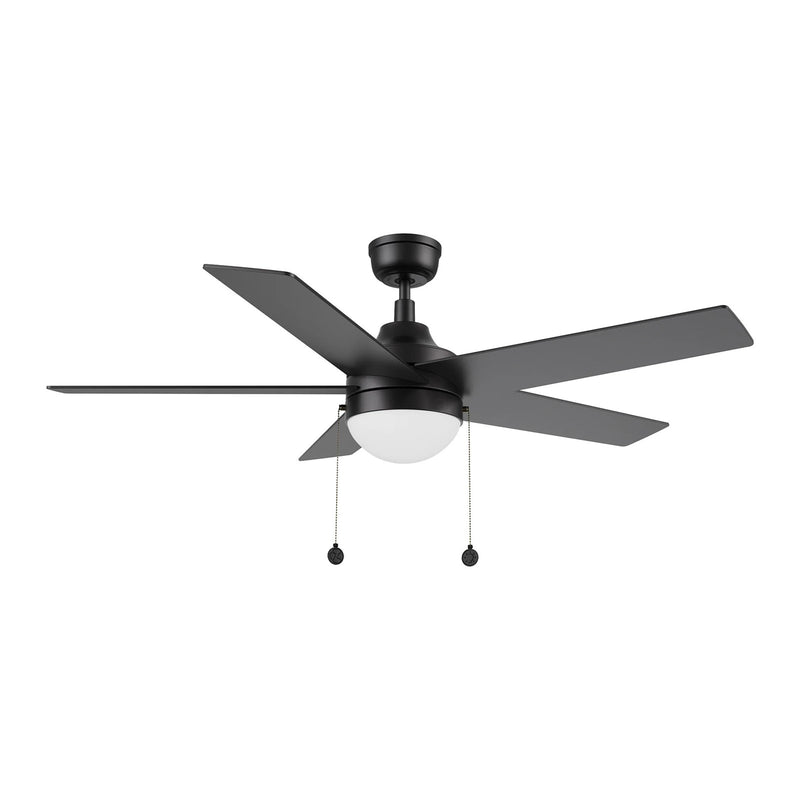 Carro Malta 52in 5-Blade Ceiling Fan | Modern Black Plywood and Integrated LED | Living Room & Bedroom | 52 x 52 x 16.8 in | Model CFP525E6-L11-B2-1