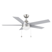 Carro Malta 52in 5-Blade Ceiling Fan | Modern Brushed Nickel Plywood and Integrated LED | Living Room & Bedroom | 52 x 52 x 16.8 | Model CFP525E6-L11-SJ-1