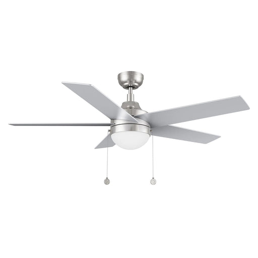 Carro Malta 52in 5-Blade Ceiling Fan | Modern Brushed Nickel Plywood and Integrated LED | Living Room & Bedroom | 52 x 52 x 16.8 | Model CFP525E6-L11-SJ-1