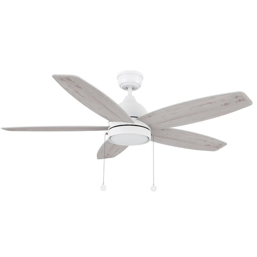 Carro Greenwood 52in 5-Blade Ceiling Fan | White Plywood Blades and Integrated LED | Living Room & Bedroom | 52 x 52 x 15.6 in | Model CFP525Q5-L11-WP-1