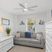 Carro Greenwood 52in 5-Blade Ceiling Fan | White Plywood Blades and Integrated LED | Living Room & Bedroom | 52 x 52 x 15.6 in | Model CFP525Q5-L11-WP-1